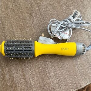 Drybar Vibrant Yellow and Gray Styling Brush